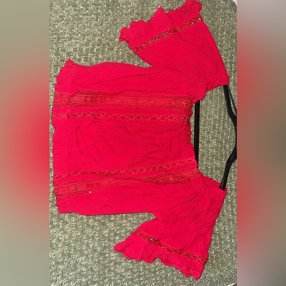 Red Crop Top - Picture 3 of 3